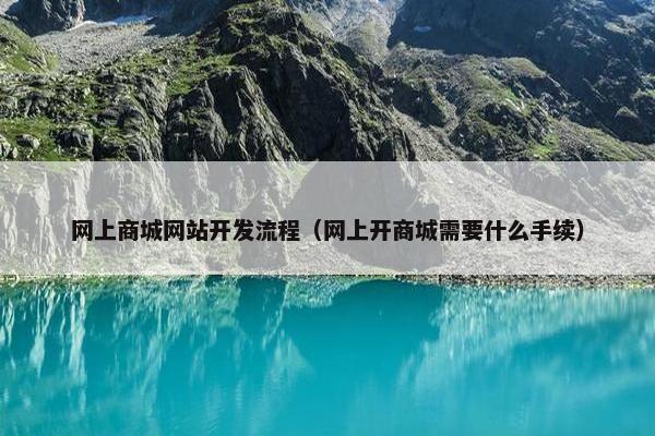 网上商城网站开发流程（网上开商城需要什么手续）