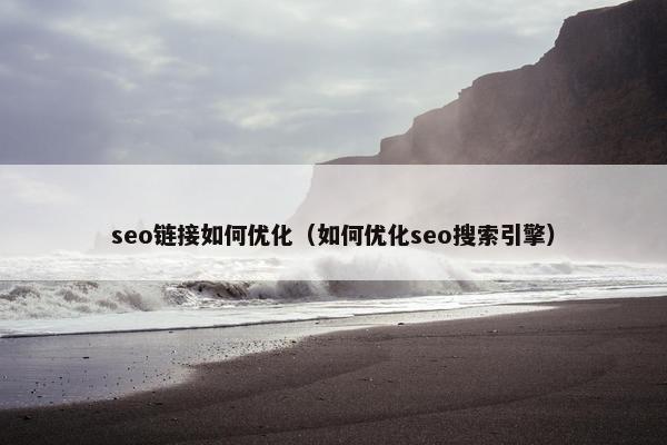 seo链接如何优化（如何优化seo搜索引擎）