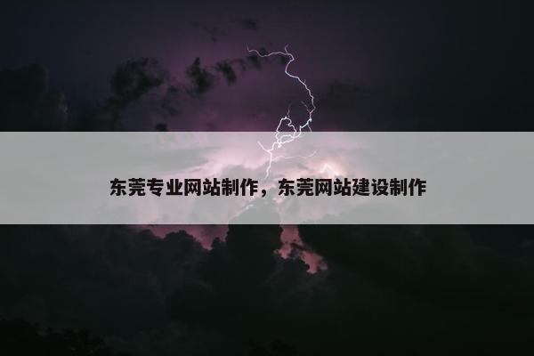 东莞专业网站制作，东莞网站建设制作