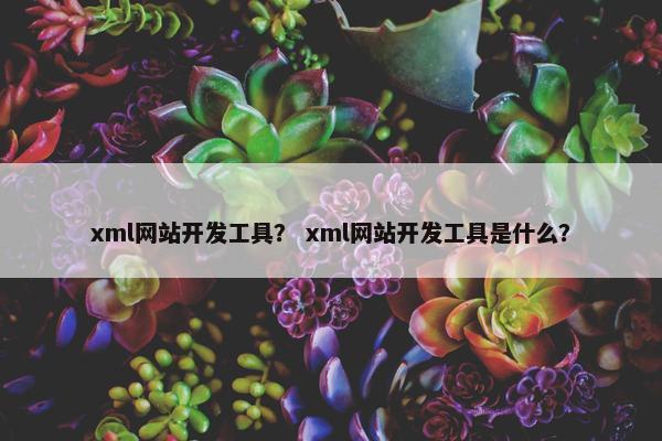 xml网站开发工具？ xml网站开发工具是什么？