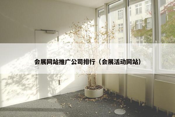 会展网站推广公司排行（会展活动网站）