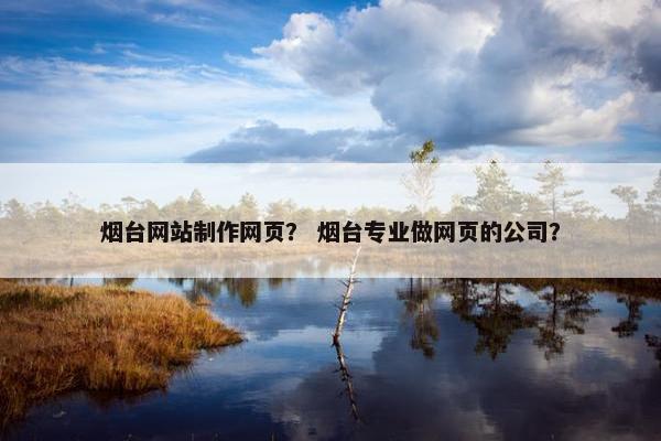 烟台网站制作网页？ 烟台专业做网页的公司？