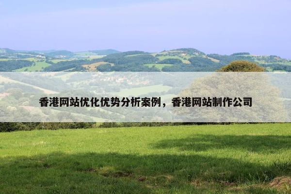 香港网站优化优势分析案例，香港网站制作公司