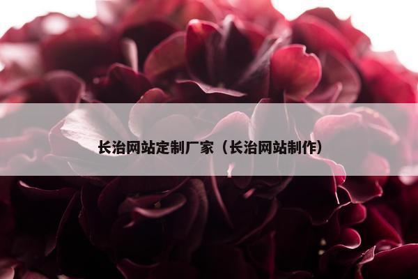 长治网站定制厂家（长治网站制作）