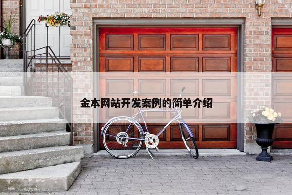 金本网站开发案例的简单介绍