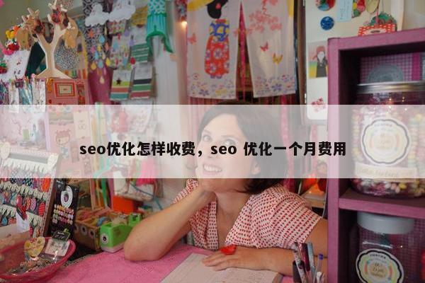 seo优化怎样收费，seo 优化一个月费用