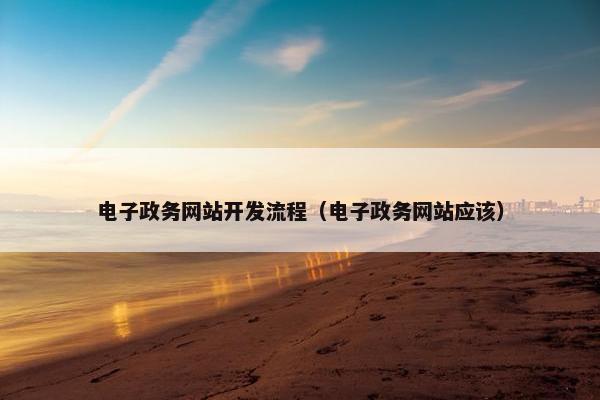 电子政务网站开发流程（电子政务网站应该）
