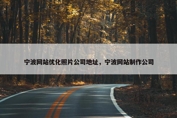 宁波网站优化照片公司地址，宁波网站制作公司