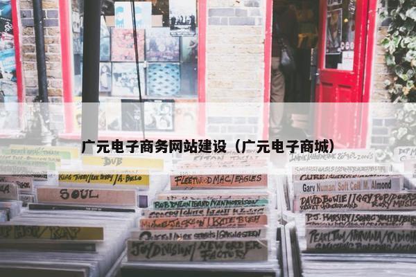 广元电子商务网站建设（广元电子商城）