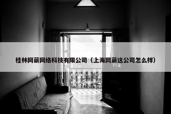 桂林网萌网络科技有限公司（上海网萌这公司怎么样）