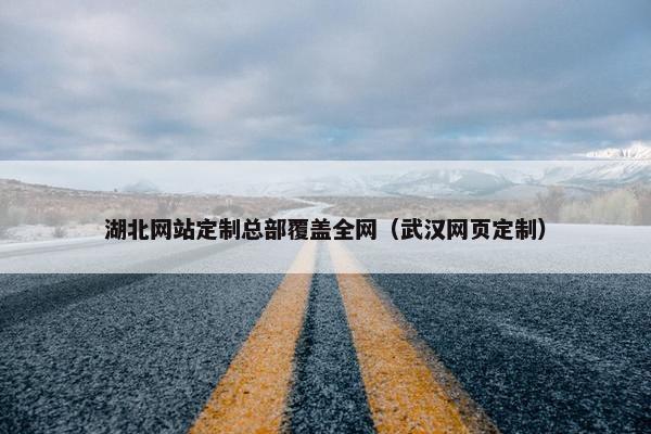 湖北网站定制总部覆盖全网（武汉网页定制）
