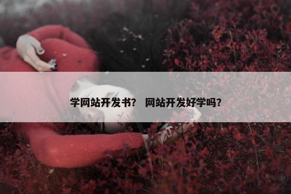 学网站开发书？ 网站开发好学吗？