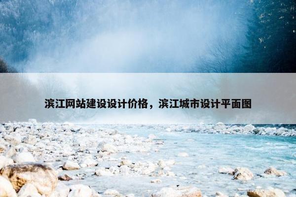 滨江网站建设设计价格，滨江城市设计平面图