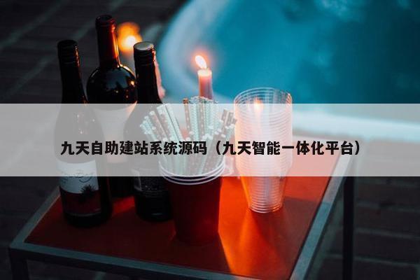 九天自助建站系统源码（九天智能一体化平台）