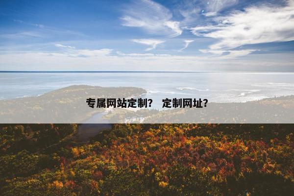 专属网站定制？ 定制网址？
