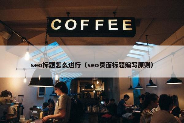 seo标题怎么进行（seo页面标题编写原则）