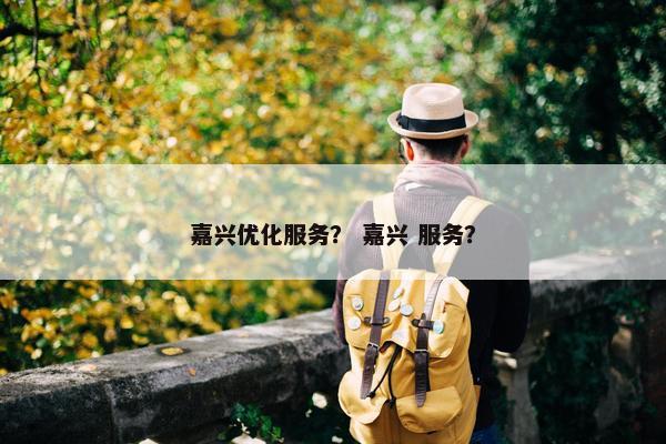 嘉兴优化服务？ 嘉兴 服务？