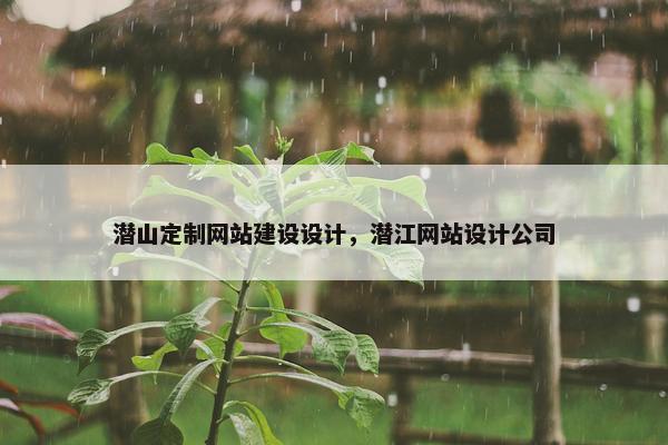 潜山定制网站建设设计，潜江网站设计公司
