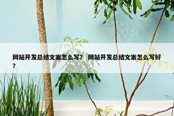 网站开发总结文案怎么写？ 网站开发总结文案怎么写好？