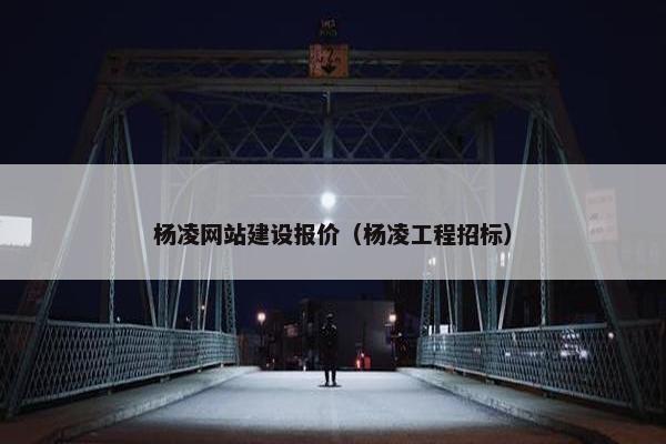 杨凌网站建设报价（杨凌工程招标）
