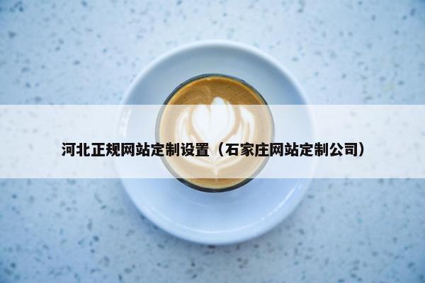 河北正规网站定制设置（石家庄网站定制公司）