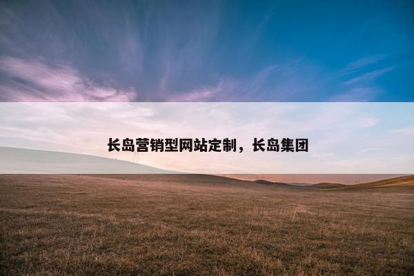 长岛营销型网站定制，长岛集团