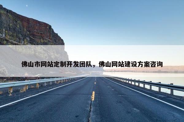 佛山市网站定制开发团队，佛山网站建设方案咨询