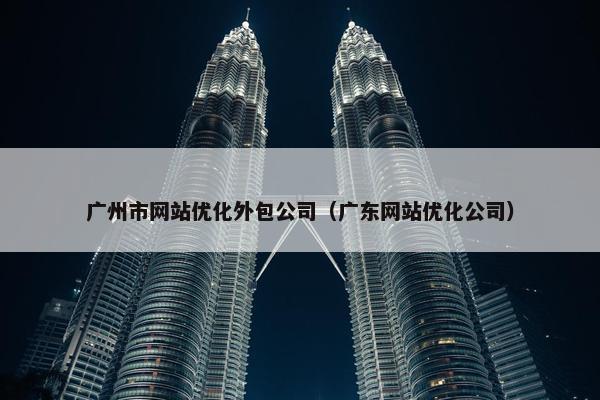 广州市网站优化外包公司（广东网站优化公司）