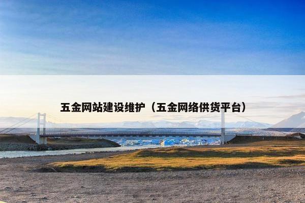 五金网站建设维护（五金网络供货平台）