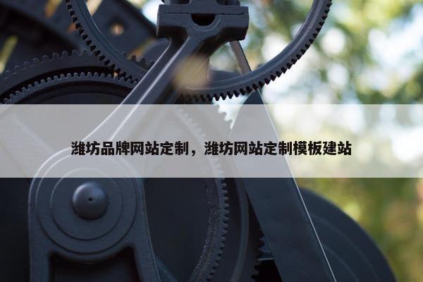 潍坊品牌网站定制，潍坊网站定制模板建站