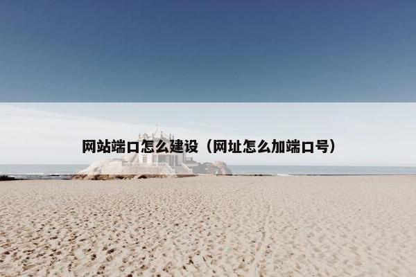 网站端口怎么建设（网址怎么加端口号）