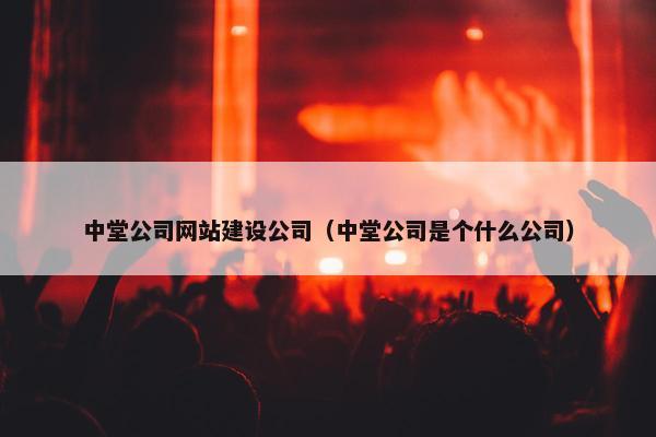 中堂公司网站建设公司（中堂公司是个什么公司）