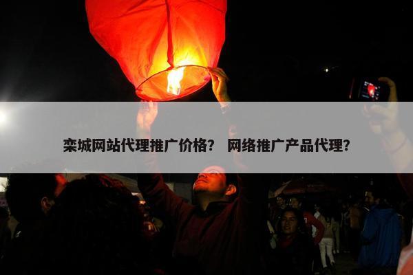 栾城网站代理推广价格？ 网络推广产品代理？
