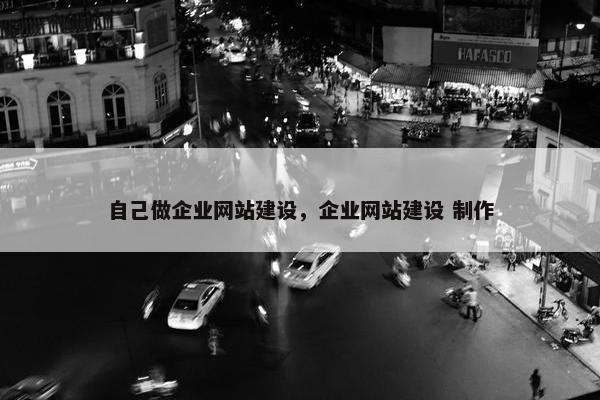 自己做企业网站建设，企业网站建设 制作