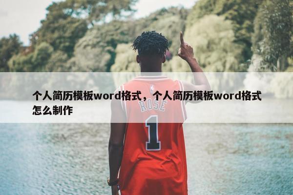 个人简历模板word格式，个人简历模板word格式怎么制作