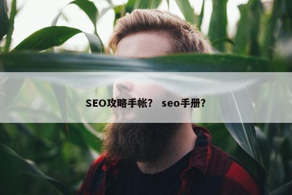 SEO攻略手帐？ seo手册？