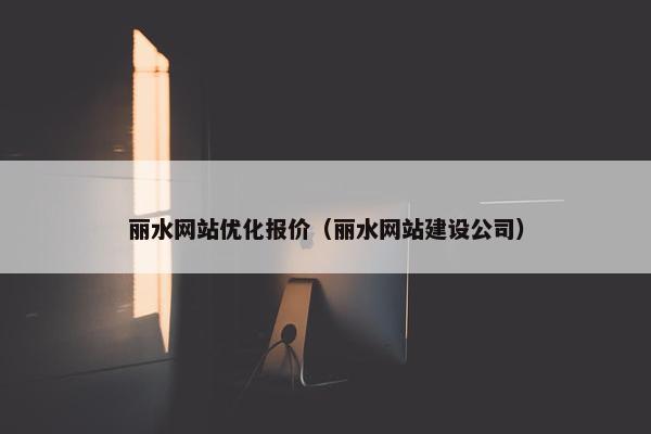 丽水网站优化报价（丽水网站建设公司）