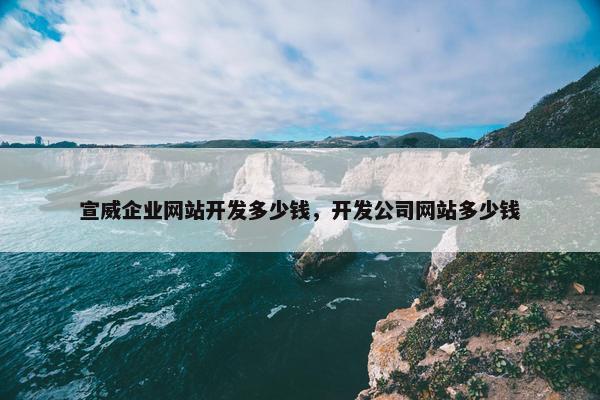 宣威企业网站开发多少钱，开发公司网站多少钱