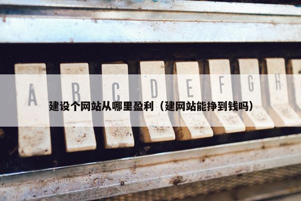 建设个网站从哪里盈利（建网站能挣到钱吗）