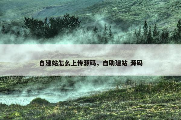 自建站怎么上传源码，自助建站 源码