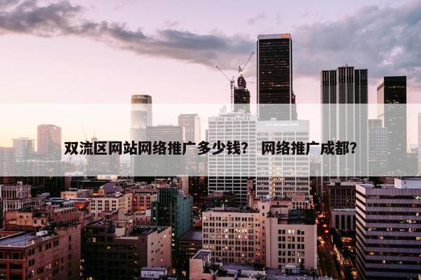 双流区网站网络推广多少钱？ 网络推广成都？