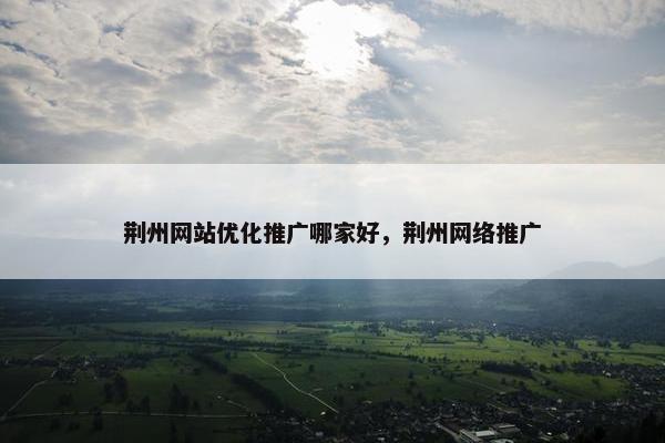 荆州网站优化推广哪家好，荆州网络推广