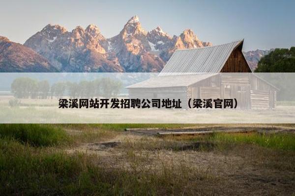 梁溪网站开发招聘公司地址（梁溪官网）