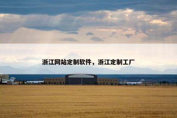 浙江网站定制软件，浙江定制工厂