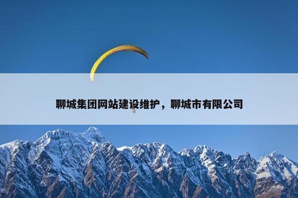 聊城集团网站建设维护，聊城市有限公司