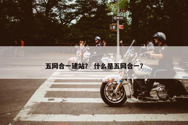 五网合一建站？ 什么是五网合一？