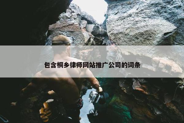包含桐乡律师网站推广公司的词条