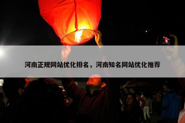 河南正规网站优化排名，河南知名网站优化推荐