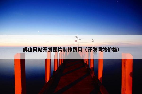 佛山网站开发图片制作费用（开发网站价格）
