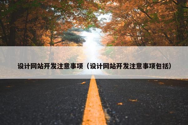 设计网站开发注意事项（设计网站开发注意事项包括）